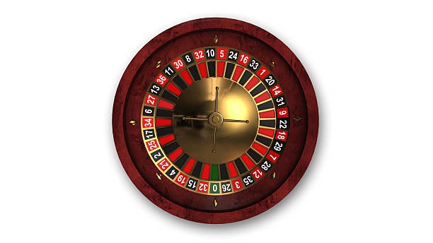 Wheel detail Roulette wheel close-up
